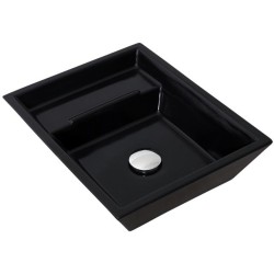 Lave mains céramique Eider Noire Sarreguemines