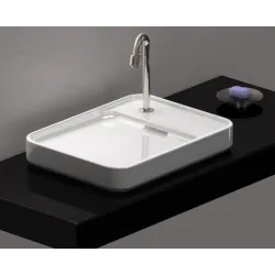 Lave mains céramique Grande Pastille Blanc