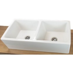 Timbre d'Office Belfast Blanc 2 Bacs Sarreguemines