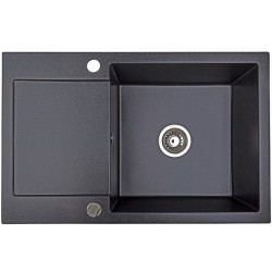 Évier Brenor Alkor CC 1 bac noir métallisé