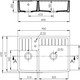 Timbre D'office 2 Bacs Baroque Blanc