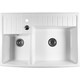 Timbre D'office 2 Bacs Baroque Blanc