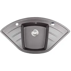Évier d'angle ALTAIR 1 bac graphite