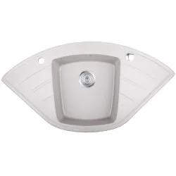 Évier d'angle ALTAIR 1 bac gris métallique