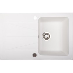 Évier en granit Brenor modèle CARINA 1 cuve blanc