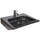 Lavabo suspendu en céramique style Mito 60 Noir