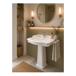 Lavabo sur Colonne Louxor Blanc