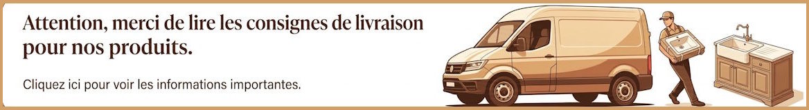 R&egrave;gles de livraison : contr&ocirc;lez et d&eacute;ballez votre &eacute;vier devant le chauffeur