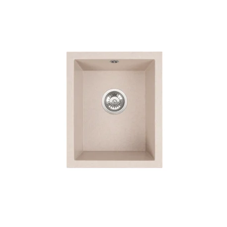 Évier Brenor Junit 38 beige sable, vue de dessus