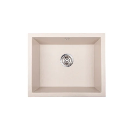 Évier Brenor Junit 56 beige sable, vue de dessus