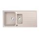 Évier Brenor Napoli beige sable, vue de dessus