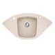 Évier Brenor Altair beige sable, vue de dessus