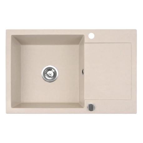 Évier Brenor Alkor CC beige sable, vue de dessus