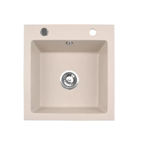 Évier Brenor Mingus 50 beige sable, vue de dessus