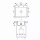 Plan coté du Mingus 50 : 480 × 500 mm, bac de 400 × 380 profond de 195 mm, 28 litres, meuble de 450 mm