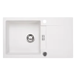 Évier granit 1 bac et égouttoir Brenor Runner 76 × 44 cm