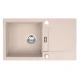 Évier Brenor Runner beige sable, vue de dessus