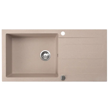 Évier Brenor Neli 100 beige sable, vue de dessus