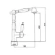 Plan coté de l'Oxford 6388 : 305 mm hors tout, 247 mm sous le bec, saillie 189 mm