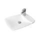 Vasque Céramique Sarreguemines Plume Blanc