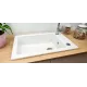 Evier Lingot Blanc 1 Cuve Sarreguemines Timbre D'office