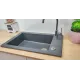 Evier lingot antrhacite 1 cuve Timbre d'office