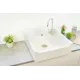 Evier Céramique Timbre D'office 1 Bac Vintage Blanc