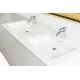 Plan double vasque à encastrer en ceramique 140 cm