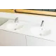 Plan double vasque en céramique Sarreguemines
