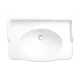 Lavabo sur Colonne Louxor Blanc