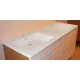 Plan double vasque à encastrer en ceramique 140 cm