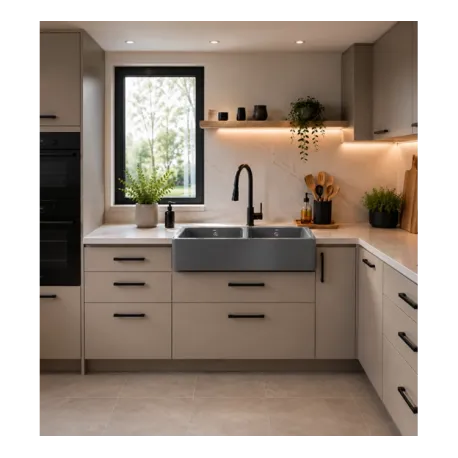 Evier Timbre D'office Belfast 2 cuves anthracite