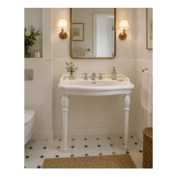 Lavabo sur Colonnettes Louxor Blanc