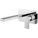 Mitigeur de lavabo mural Simple chromé sur platine unique, vue produit