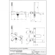 Plan coté Bugnatese 01002 : entraxe 150 mm réglable, portée du bec 200 mm
