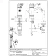 Plan coté Bugnatese 06362 : hauteur 185 mm, perçage Ø 34 mm, bonde G 1 pouce 1/4