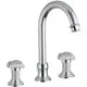 Mélangeur de lavabo 3 trous Olympia chromé à deux manettes, vue produit