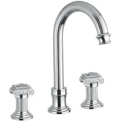 Mélangeur de lavabo 3 trous Olympia avec vidage automatique