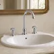 Mélangeur de lavabo 3 trous Olympia chromé à deux manettes, vue produit