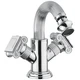 Mélangeur de bidet monotrou Olympia chromé à deux manettes, vue produit