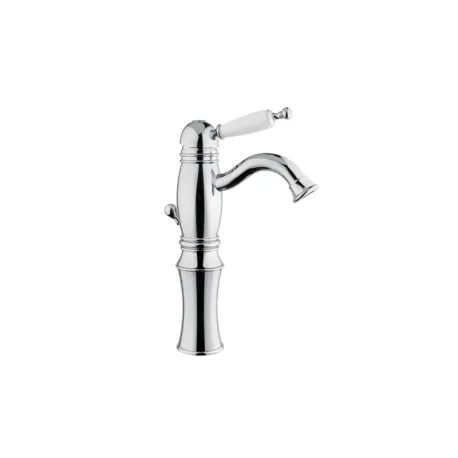 Mitigeur de lavabo haut Oxford 6327 chromé, corps élancé et bec fixe